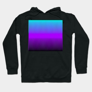 Wave Design Blue, Purple and Black Hoodie